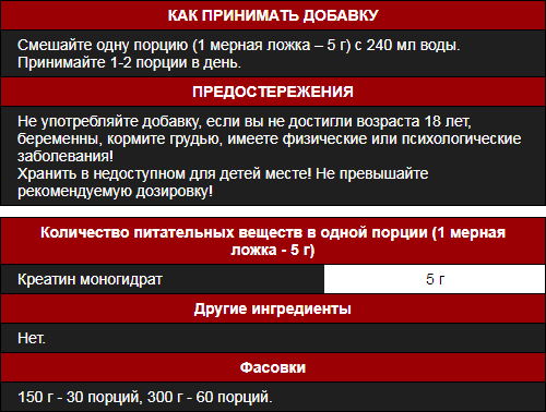 Nutrex Creatine Drive: состав и применение