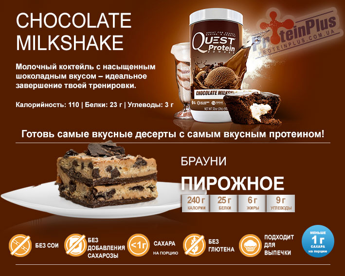 Quest Protein Chocolate Milkshake